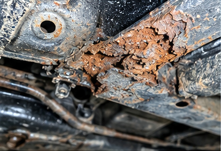サビが発生した車の下回り